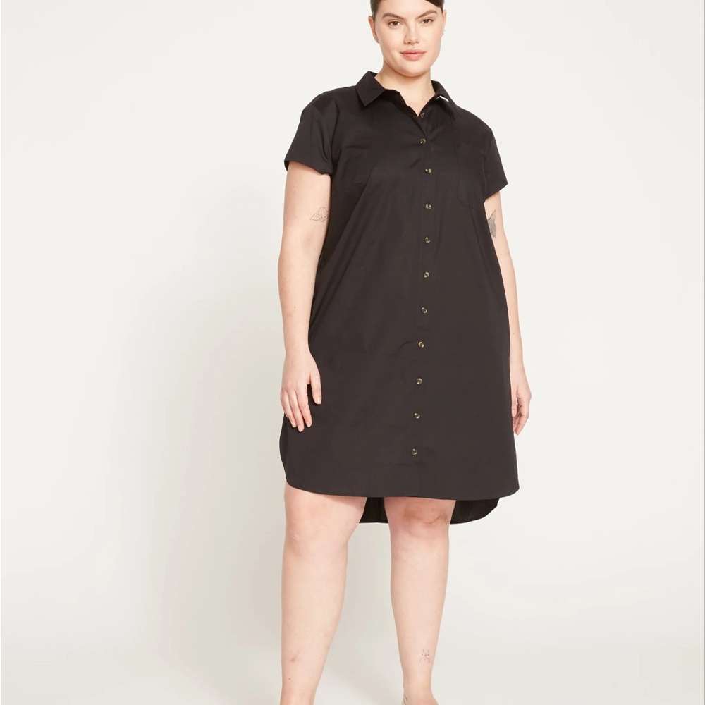 Universal Standard Stretch Poplin Shirtdress In N… - image 5